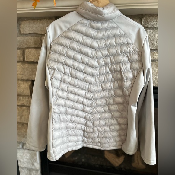 32 Degrees Heated Puffer Jacket Stretch comfort side panels GRAY Size XXL - Picture 5 of 15